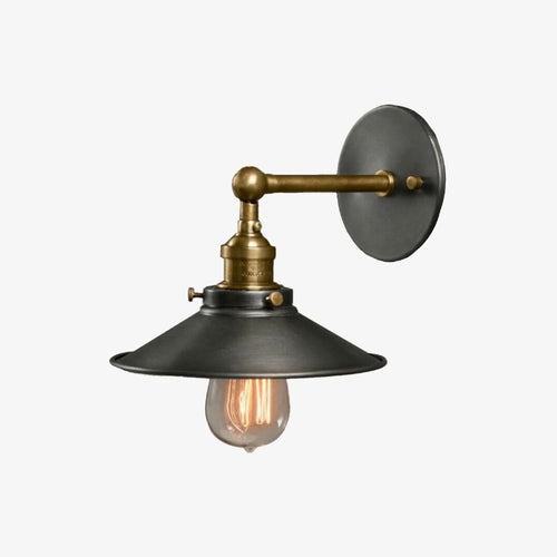 Applique murale style industriel en métal noir