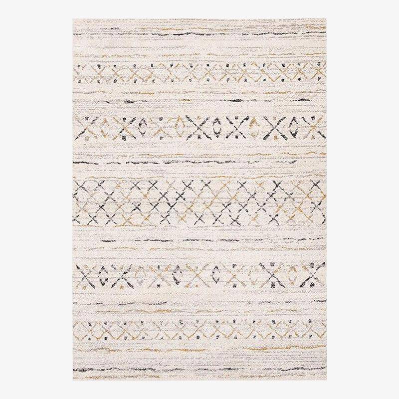 Tapis rectangle beige style scandinave
