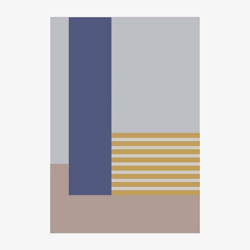 Tapis moderne rectangle au style géométrique Mats B