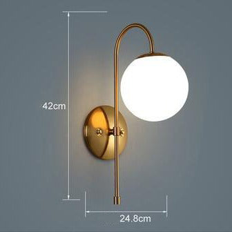 Applique murale moderne LED avec globes en verre Nyrea - vue 8 sur 10