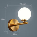 Applique murale moderne LED avec globes en verre Nyrea