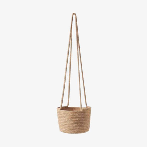 Cache-pots suspendu en osier style scandinave