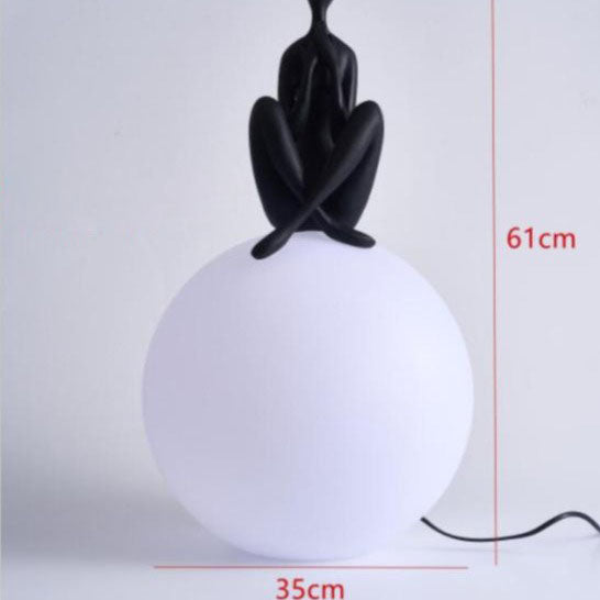 Lampe à poser LED style art déco avec silhouette Bloomie - vue 8 sur 8