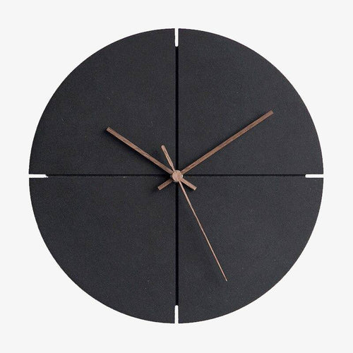 Horloge murale design ronde noire 30cm House