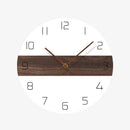 Horloge murale ronde bicolore avec bande et chiffres 30cm