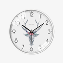 Horloge murale ronde blanche aux motifs Sulli B