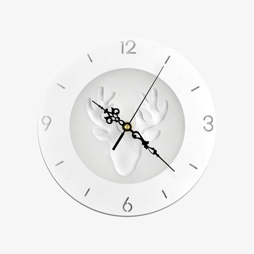 Horloge murale ronde style moderne aux motifs animaux 25cm