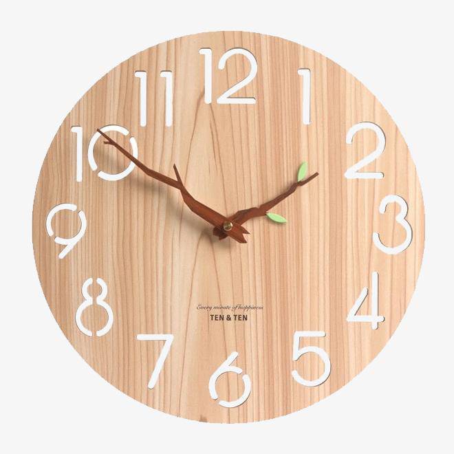 Mini horloge murale en bois pliable