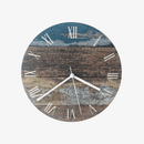 Horloge murale scandinave en bois coloré 28cm Hours