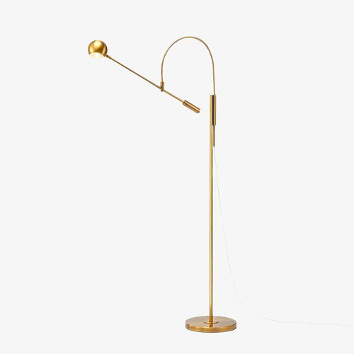 Lampadaire design doré arrondi Designer