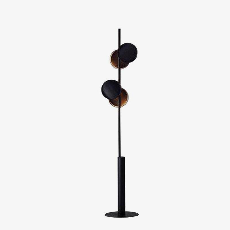 Lampadaire design moderne LED en métal avec formes circulaires