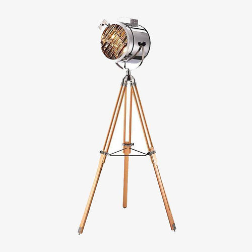 Lampadaire LED projecteur en métal tripode