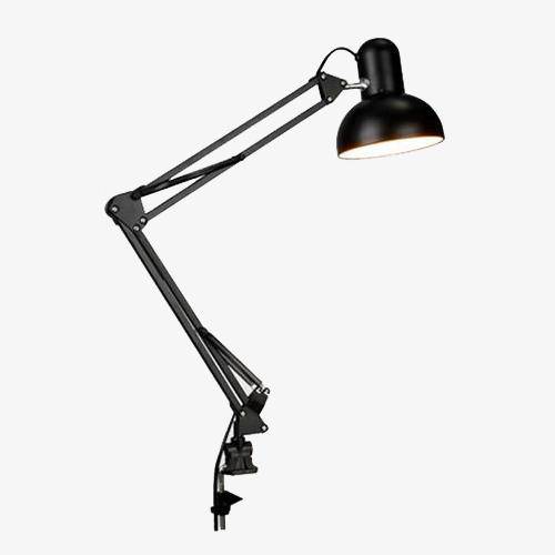 Lampe de bureau design led à pince noir Joliana