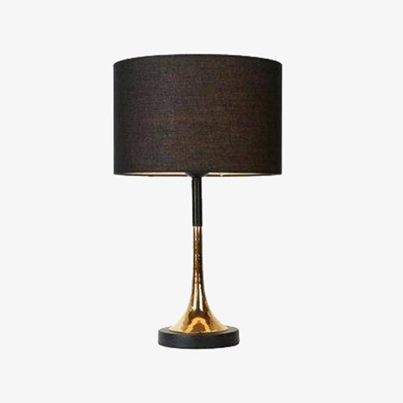 Lampe à poser design à LED avec abat-jour cylindrique