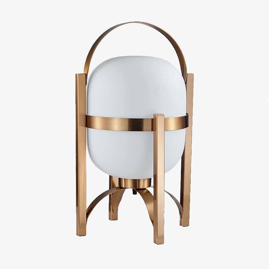 Lampe à poser design LED avec abat-jour arrondi et support métal Light - vue 2 sur 3
