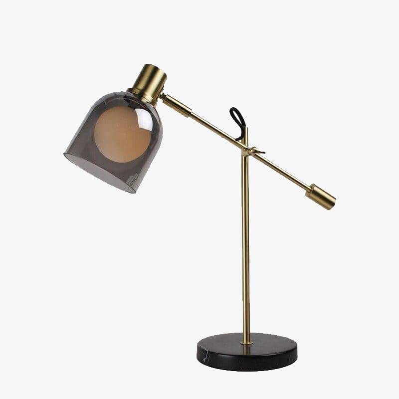 Lampe à poser design LED avec abat-jour en verre arrondi Luxury - vue 2 sur 6