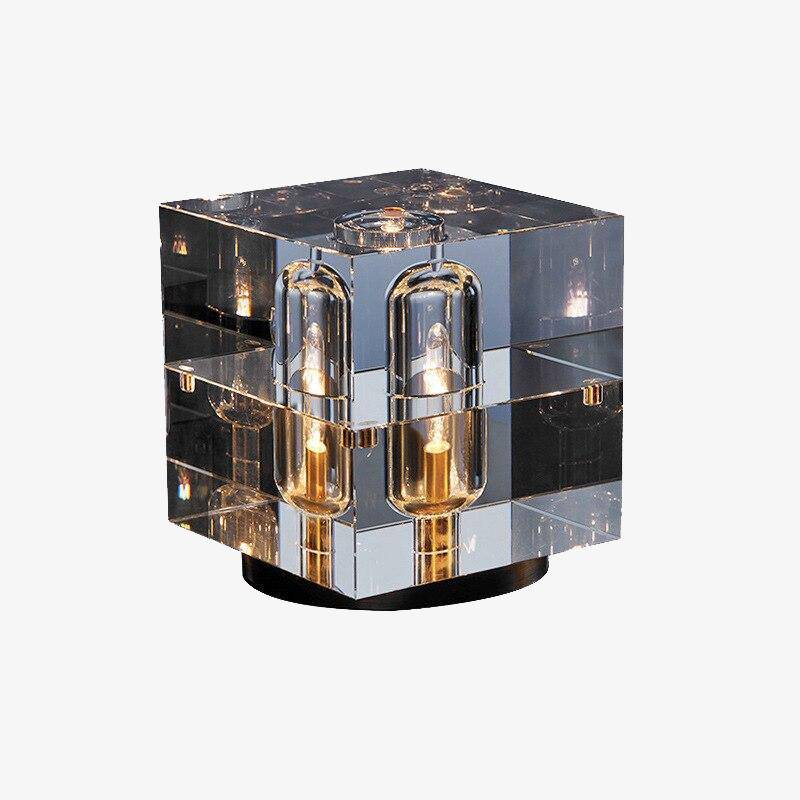 Lampe à poser design LED en verre crystal géométrique Luxury - vue 2 sur 8