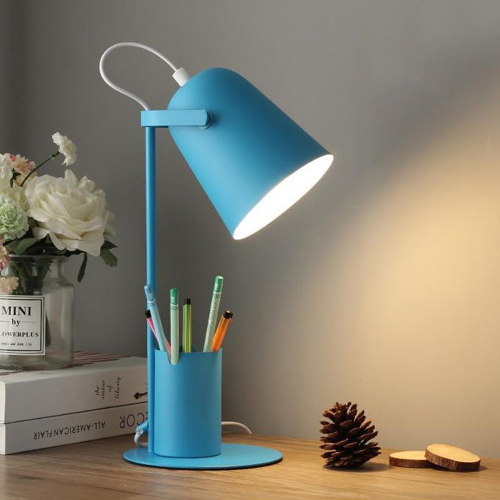LED table lamp with colourful integrated pen holder Ninal - vue 8 sur 9