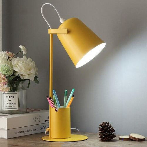 LED table lamp with colourful integrated pen holder Ninal - vue 6 sur 9