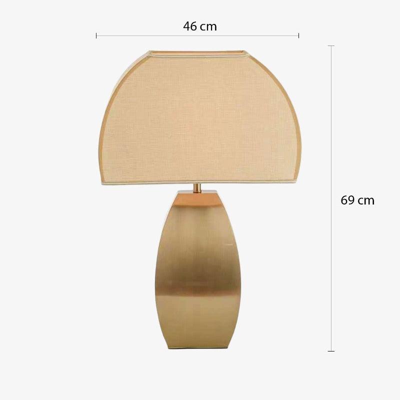 Lampe à poser moderne avec abat-jour dome Julieta