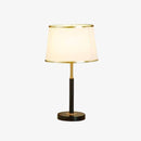 Lampe à poser moderne LED avec abat-jour aux bords dorés