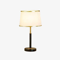 Lampe à poser moderne LED avec abat-jour aux bords dorés
