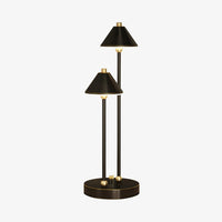 Lampe à poser moderne LED avec double bras et abat-jour Irma