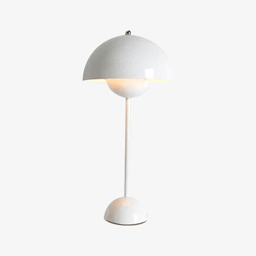 Lampe de bureau moderne LED en métal coloré avec abat-jour arrondi