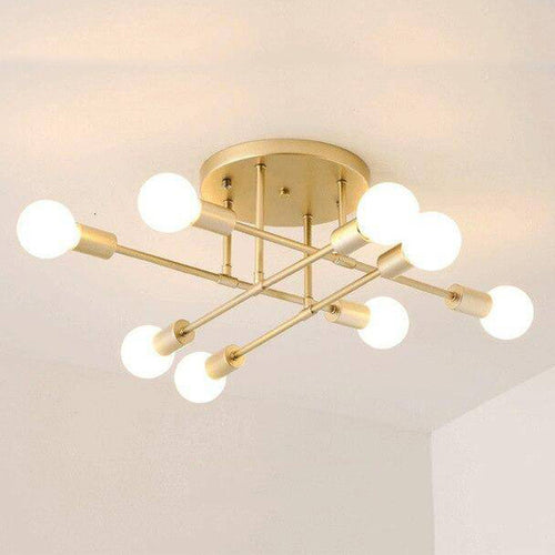 Plafonnier design en métal à plusieurs lampes Rod
