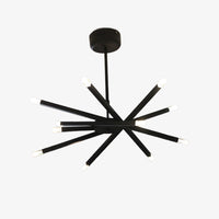 Lustre design à barres chromé Hanging