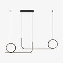 Lustre design LED style parcours en métal Lais
