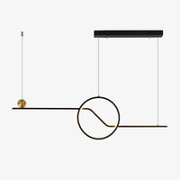 Lustre design moderne LED avec formes géométriques Loft