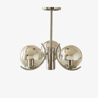 Lustre moderne avec abat-jour circulaire en métal Gael