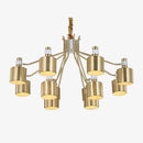 Lustre moderne doré Nordic