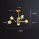 Lustre moderne LED avec lampes style diamant Blair