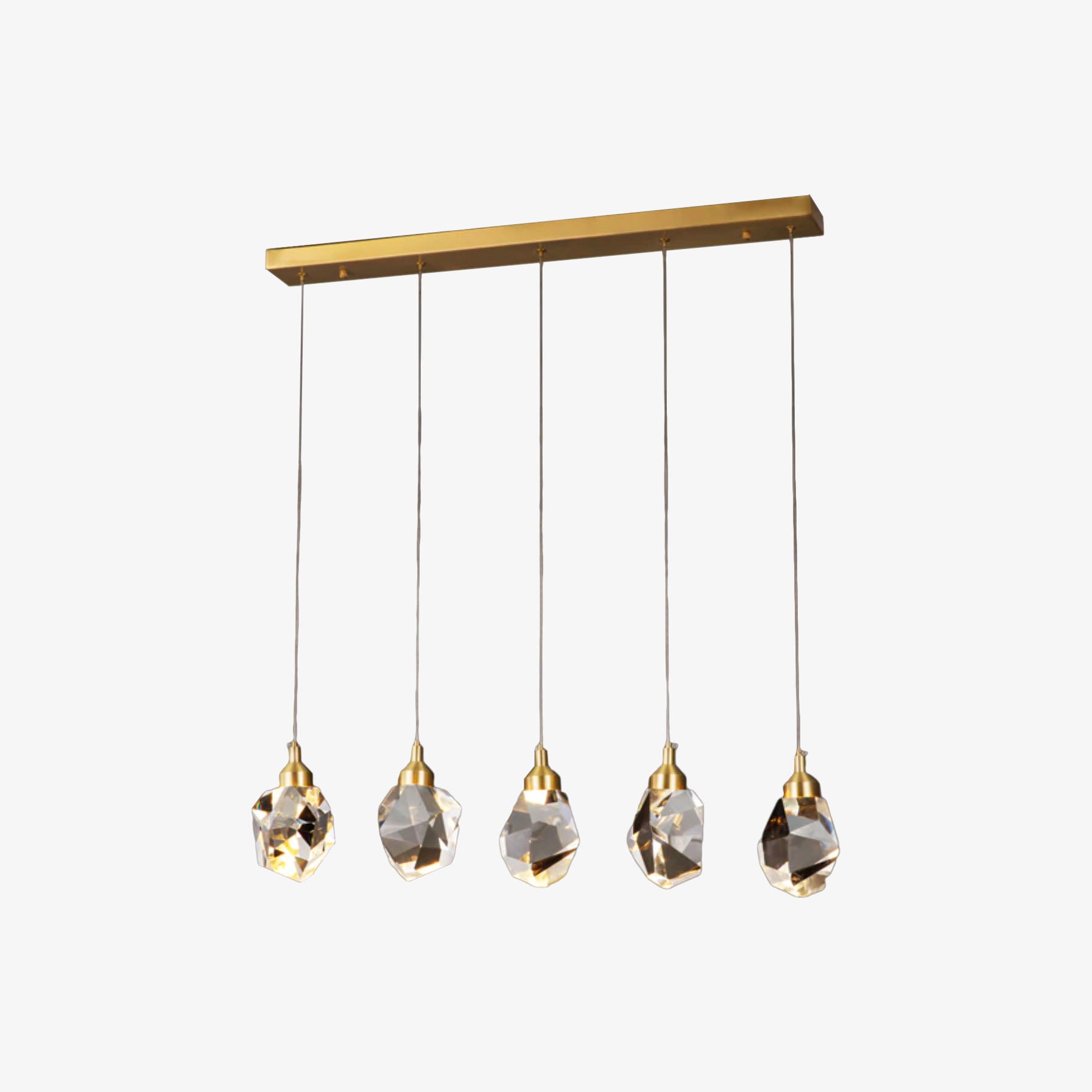 Lustre moderne LED avec larme en cristal Tyana - vue 2 sur 5