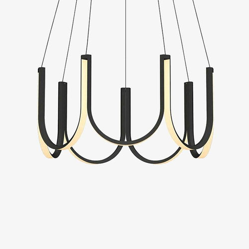 Lustre moderne LED en forme d'arc Unalli