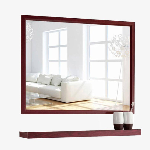 Miroir mural rectangulaire en aluminium Shelf - vue 4 sur 16