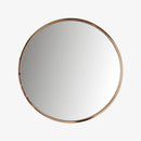 Miroir mural rond en métal Retro