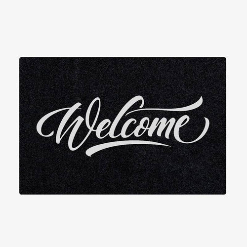 Paillasson rectangle welcome en fibre de polyester - vue 2 sur 6