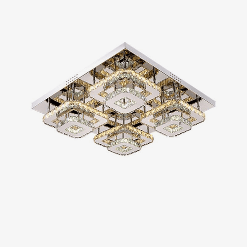 Plafonnier carré LED en cristal carré Square