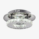 Plafonnier cristal LED et base chromée Hallway