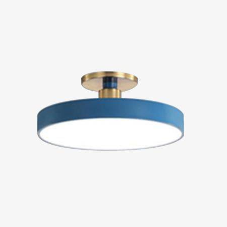 Plafonnier design à LED rond et support doré Office