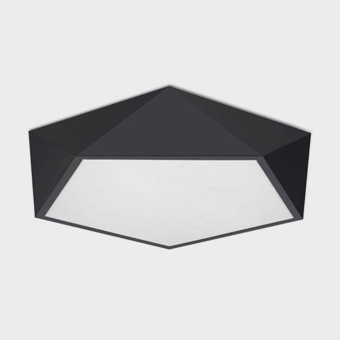 Plafonnier LED design géométrique en diamant