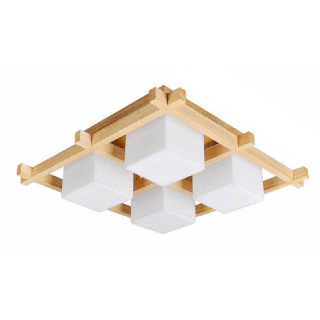 Plafonnier en bois style Korean - vue 4 sur 3
