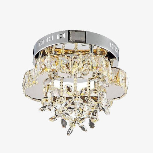 Plafonnier LED en cristal en forme de fleur - vue 2 sur 8