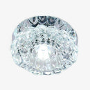 Plafonnier LED en cristal et mirroir