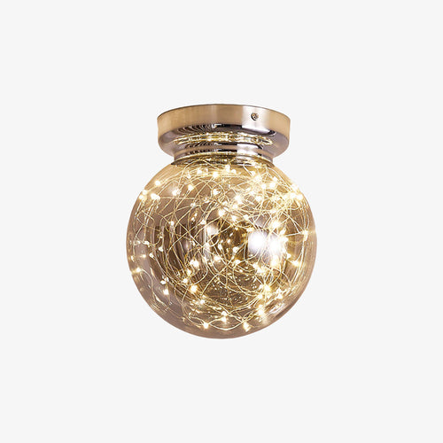 Plafonnier moderne LED avec globe en verre Duna