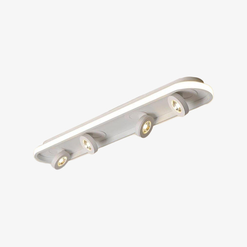 Plafonnier moderne LED ovale avec angle rotatif Charly