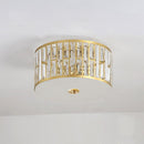Plafonnier moderne luxury doré en cristal Pylonna